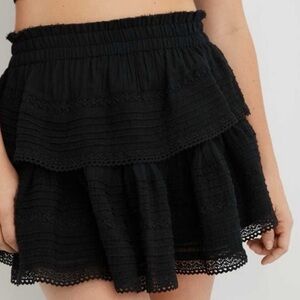 Black Tiered Aerie Skirt